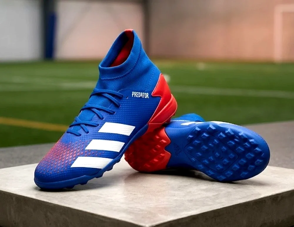 Adidas Predator 20.3 TF Turf Soccer Shoes Blue Red Men Size 11.5 EG0963 NWT NEW